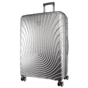 Pierre Cardin 80cm LARGE Hard Shell Case Luggage Bag 161L - Silver