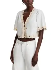 Rails Cataluna Scalloped Blouse