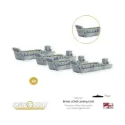 Warlord WWII Mini 1:300 British LCM3 Landing Craft Pack New
