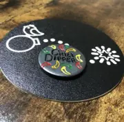 CHILI DIPPER! Hand Made Blackened Copper Golf Ball Marker!