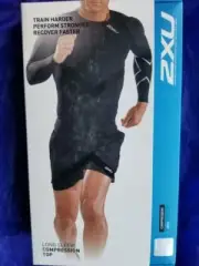 2XU Compression L/S Top Black/Silver #MA2308a