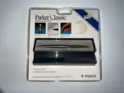 Parker Classic Silver Gold Ballpoint 64739 Refillable Ball Pen Vintage Arrow
