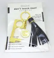 DON'T TOUCH THAT! Keychains Black NWT