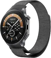[GIOPUEY] Bracelet Compatible with OnePlus Watch 3, Braided Stainless Steel Strap, Wear-Resistant, Magnetic Replacement Strap