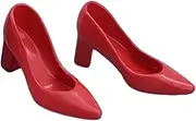 Gitohoni 1/6 Scale BJD Doll Footwear Mini High Heels for 12 Inch Figure , Red