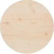 'vidaXL Solid Pinewood Circular Table Top - Durable, Untreated, Easy to Clean - Ideal for Dining and Coffee Tables, Garden Furniture, Home Decor - 40 cm Diameter