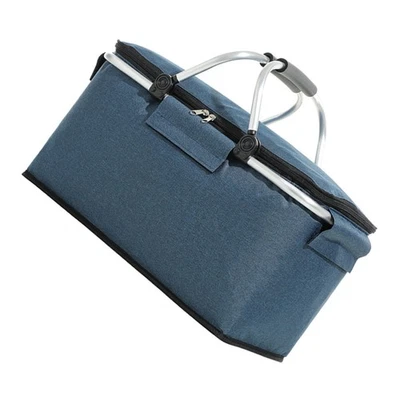 Child Travel Picnic Basket Insulated with Handles Large Cooler Bag Collapsible