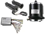 [YC Yier] 36V 500W Brush Motor Speed Controller Throttle Grips MY1016 2750RPM for Electric Bicycle Scooter ATV Quad Go Kart E Bike Drift Trike Tricycle 4 Wheelers Dolly Cart DIY Parts