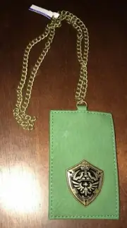 Nintendo Legend of Zelda Hylian Shield Lanyard Cardholder NEW