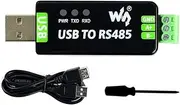 Waveshare Industrial USB to RS485 Converter with Original FT232RL and SP485EEN Embedded Protection Circuits for Industrial Control Equipments and/or Applications with High Communication Requirement