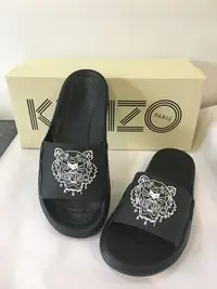 在飛比找Yahoo!奇摩拍賣優惠-全新 Kenzo Tiger slides 經典老虎頭 涼拖