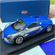 Scale Finished Model Car 1:18 for Bugatti Veyron Supercar Scale Metal Sports Car Model Static Die-cast Vehicle Adult Collect Miniature Replica Car (Size : Blue)