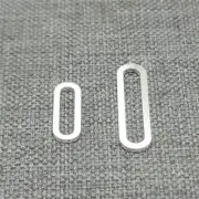 Sterling Silver Oval Jump Rings 925 Silver Paperclip Conector Charm for Bracelet