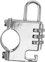 Beatifufu Motorcycle Lock Motor Bike Combination Lock Hat Hooks Hard Hat Proof Locks Motorcycle Hooks Security Lock Motorcycle Disc Lock Aluminum Alloy