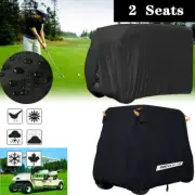 2 Passengers Golf Buggy Cart Cover Rain Dust Storage For EZ GO Club Car Yamaha