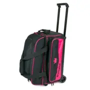 Brunswick Zone 2 Ball Roller Bowling Bag Color Black/Pink