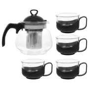 Tea Infuser Glass Pot Hot Water Kettle Glass Teapot Filter Glass Teapot Warmer