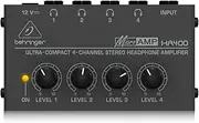 Behringer MICROAMP HA400 Ultra-Compact 4 Channel Stereo Headphone Amplifier