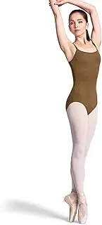 [Bloch] Dance Women's Zena Adjustable Strap Camisole Leotard W/Bra, Black, Small