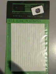 Acme ST-1 1/64 IN White Stripes Decals