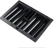 Dealer Poker Chip Tray - Table Chip Rack Holder, Poker Organizer Tray for Card Table | Durable Discard Tray, Chip Storage Rack for, Home, and Poker Games, Perfect for Tabletop Chip Management