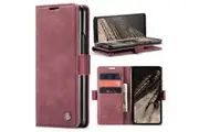 Google Pixel Fold CaseMe 013 Wallet Flip Cover, Magnetic Closing Cover, Card Slots