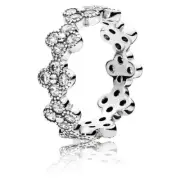 NEW Authentic PANDORA Oriental Blossoms Ring with Clear Zirconi Ring 191000CZ-50