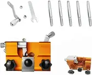 Chainsaw Sharpener,Chainsaw Chain Sharpening Jig with 5 Grinding Rod,Chainsaw Vise and Hand-Cranked Chainsaw Sharpening Jig Kit,Portable Chainsaw Sharpening Jig for All Chain Saws and Electric Saws