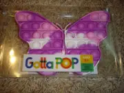 Gotta POP bubble pink & purple butterfly sensory stress fidget toys