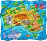 Fleece Throw Blanket Flannel Blankets Microfiber Blanket,Cartoon Kangaroo Bear Koala,Bed and Sofa 59.0x51.1 Blankets