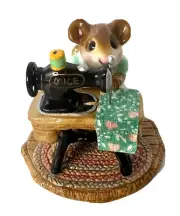 WEE FOREST FOLK Miss Bobbin M40 Green Sewing Machine Annette Petersen NIB