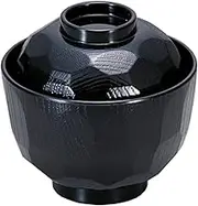 Wakaizumi Lacquerware 1-178-7 Kappo Lacquerware New 3.2 Inch Turtle Shell Small Suction Bowl, Black