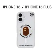 A BATHNIG APE Goods BAPE IPHONE 16 / IPHONE 16 PLUS CLEAR CASE 1L30182065 - 076