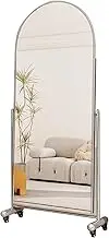 Full Length Mirror with Wheels,Arched Mirror,for Bedroom Entry Dressing Room Bedroom Corridors