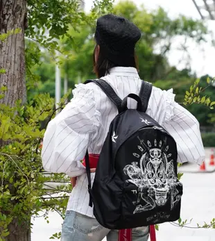 【COCO 精品專賣】Givenchy 紀梵希 Backpack 骷髏頭圖案 羊皮配超纖 後背包 黑 現貨