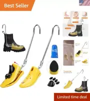 Versatile Cowboy Boot Expander for Thick Instep Relief - 2 Stretchers Included