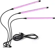 Grow Light, Grow Lights for Indoor Plants with Red Blue Warm White Full Spectrum, Clip and Timer 3/9/12H for Seedlings Indoor Plants 3