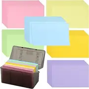 700 Pieces Blank Index Cards with 2 Pack Index Card Box, Colored Index Cards, Note Cards, Flash Cards Study Cards for School and Office Supplies,