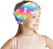 [WAWSAM] Children's Winter Girls' Headbands Winter Adjustable Plush Hair Band Elastic Ear Warmers for Skiing Hiking Cycling Running Outdoor
