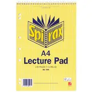 Spirax A4 No. 905 Lecture Pad 140 Page