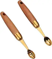 Spoon Set Stainless Steel Round Fruit Scoop Carving Knife Watermelon Cantaloupe Scooper for Cutting and Scooping Fruit Melon (Size : 20X2.5X2.1CM)