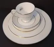 Lenox Opal Innocence Stripe Bone China 5 Piece Place Setting