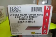 B&C Eagle Offset Head 2000 ring Framing Nails, wire weld, 238X113/33, 2 3/8" FS