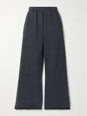 [SLVRLAKE] SLVRLAKE - Cotton-jersey Track Pants - Black - small small Black