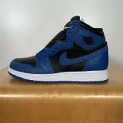 Air Jordan 1 Retro High OG Dark Marina Blue Black White GS Size 4.5Y / Womens 6