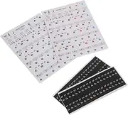 Kisangel Piano Keyboard Music Note Stickers Full Set for Beginners No Adhesive Left Behind Professional Design