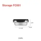 Stainless steel lunch box thermal insulated kitchen bento rice and food contain
