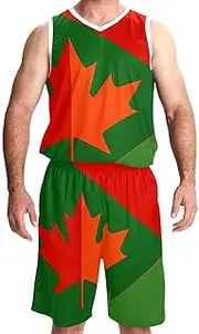 [KQNZT] Basketball Jersey and Shorts, Personalized Jersey, Hip hop Clothing for Party, Mark Napier Flag