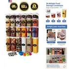 Food Storage Containers Set 24 Pieces Airtight BPA Free Kitchen Pantry Organi...