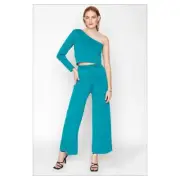 NWT SET Callahan X Revolve Julia Knit Pants & Lora Top Scuba Blue Lounge X-Large